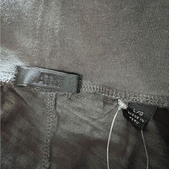 ATM Anthony Thomas Melillo Sublime Slub Jersey Wide Leg Pants in Coal Large NWT - Picture 5 of 6